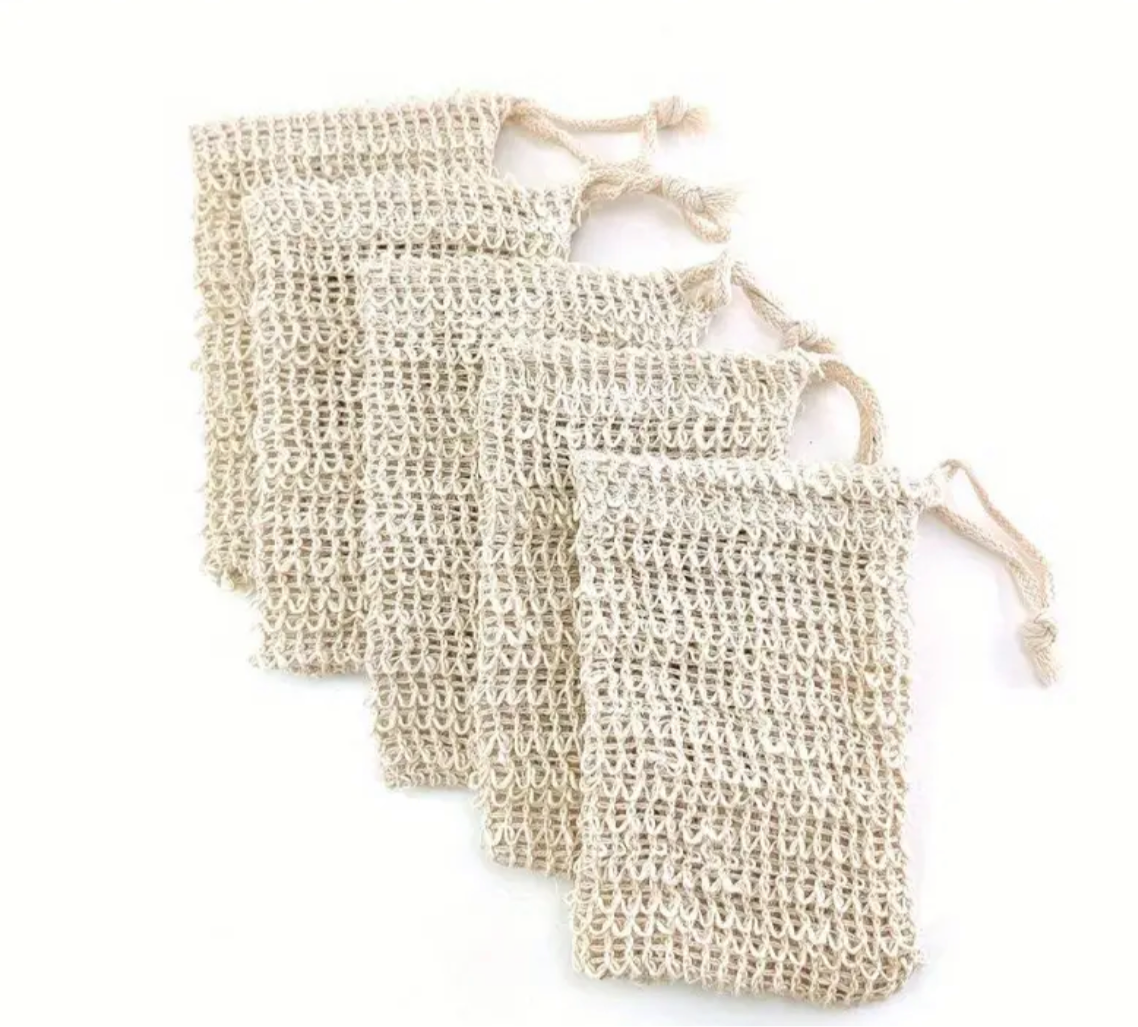 Sac en coton pour économiser le savon