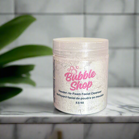 Powder-to-Foam Facial Cleanser-Exfoliating & Detoxifying with Apricot Seeds, Sea Clay, Kaolin Clay & Calendula