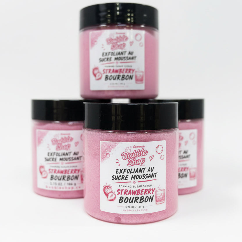 Foaming soap scrub Strawberry bourbon