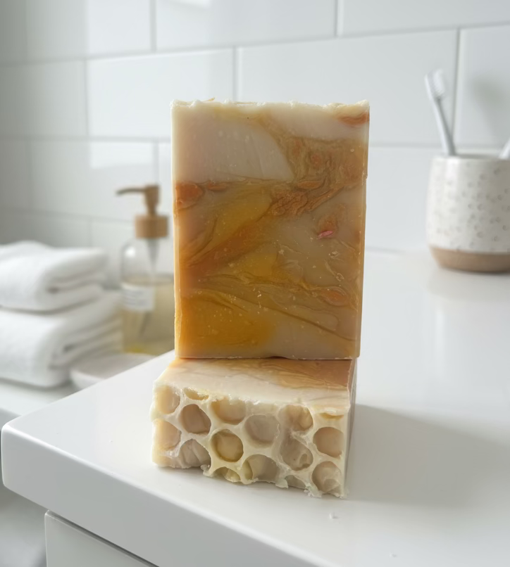 Honey, Oatmeal, handmade soap, Natural
