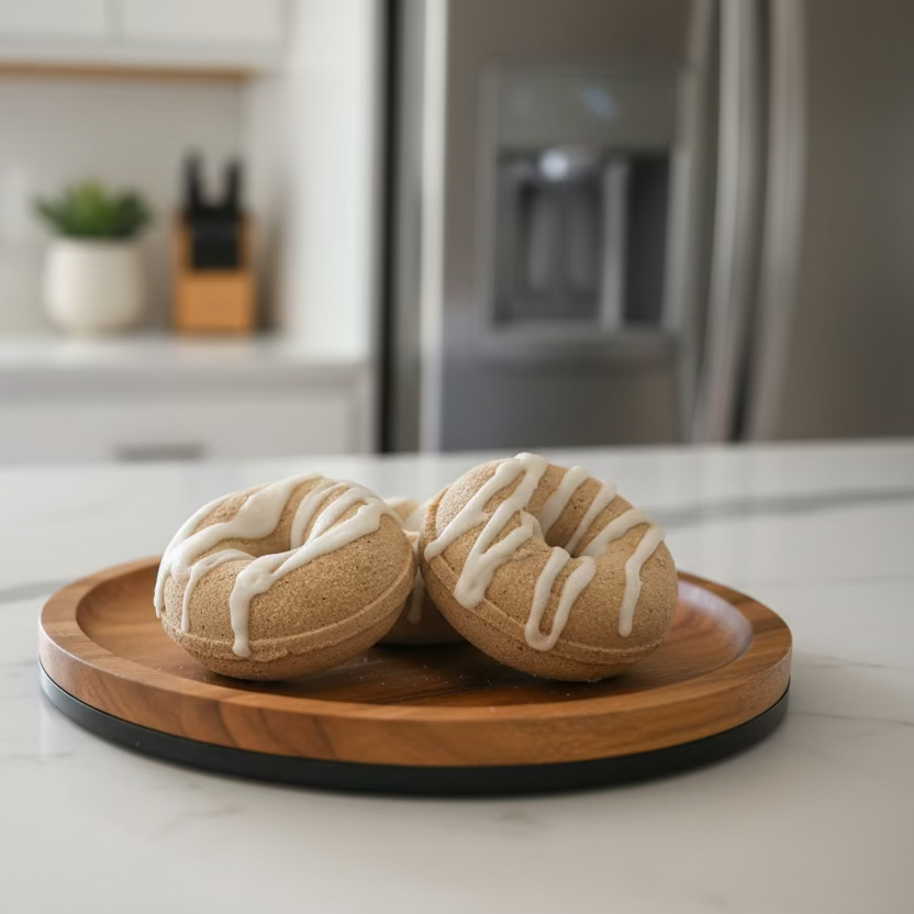 Bombe de bain donut au beurre de cacao