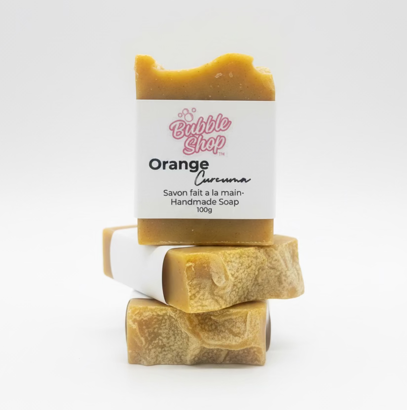 Savon fait main au curcuma