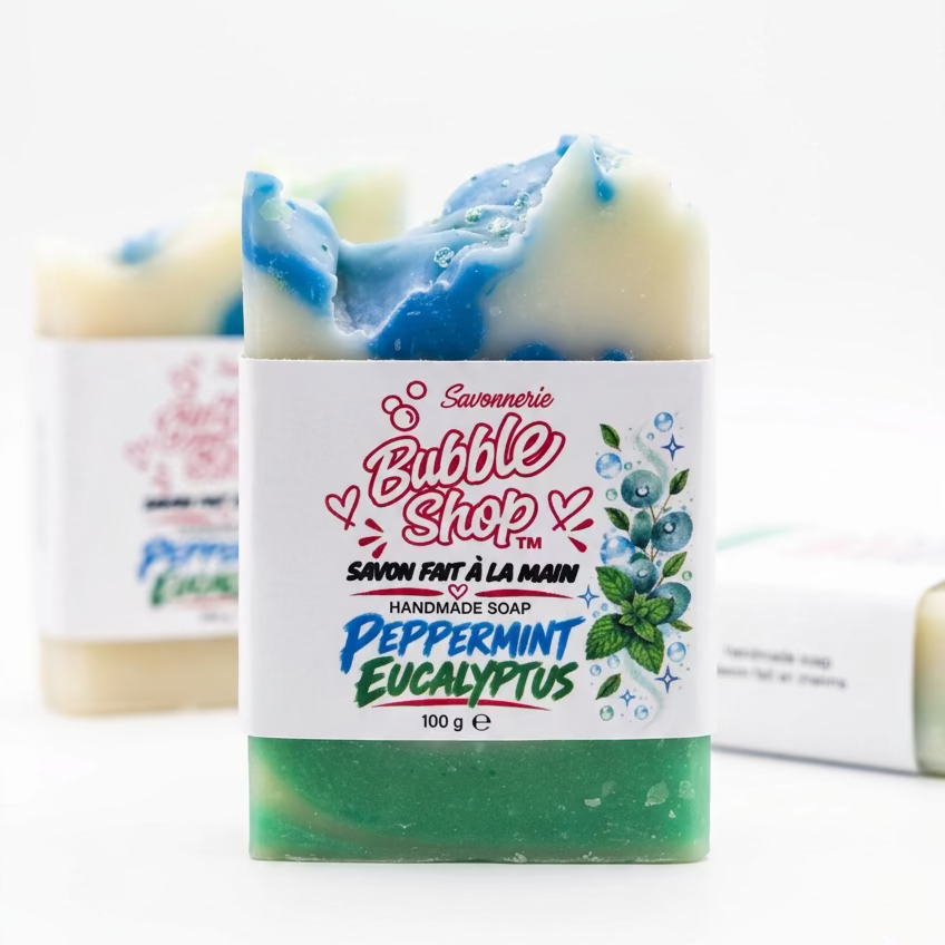 Peppermint eucalyptus Handmade soap