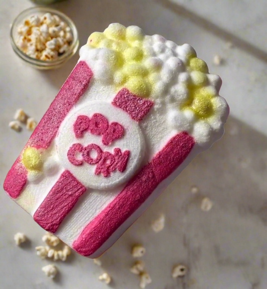 Movie Night Color surprise Popcorn Bath Bomb