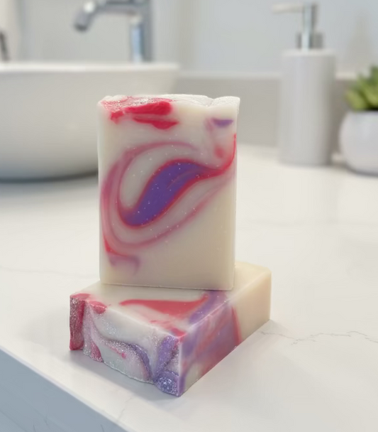 Bubble Shop handmade raspberry vanilla soap
