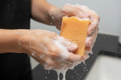 Handmade hubble shop soap with Aloe and rosemary