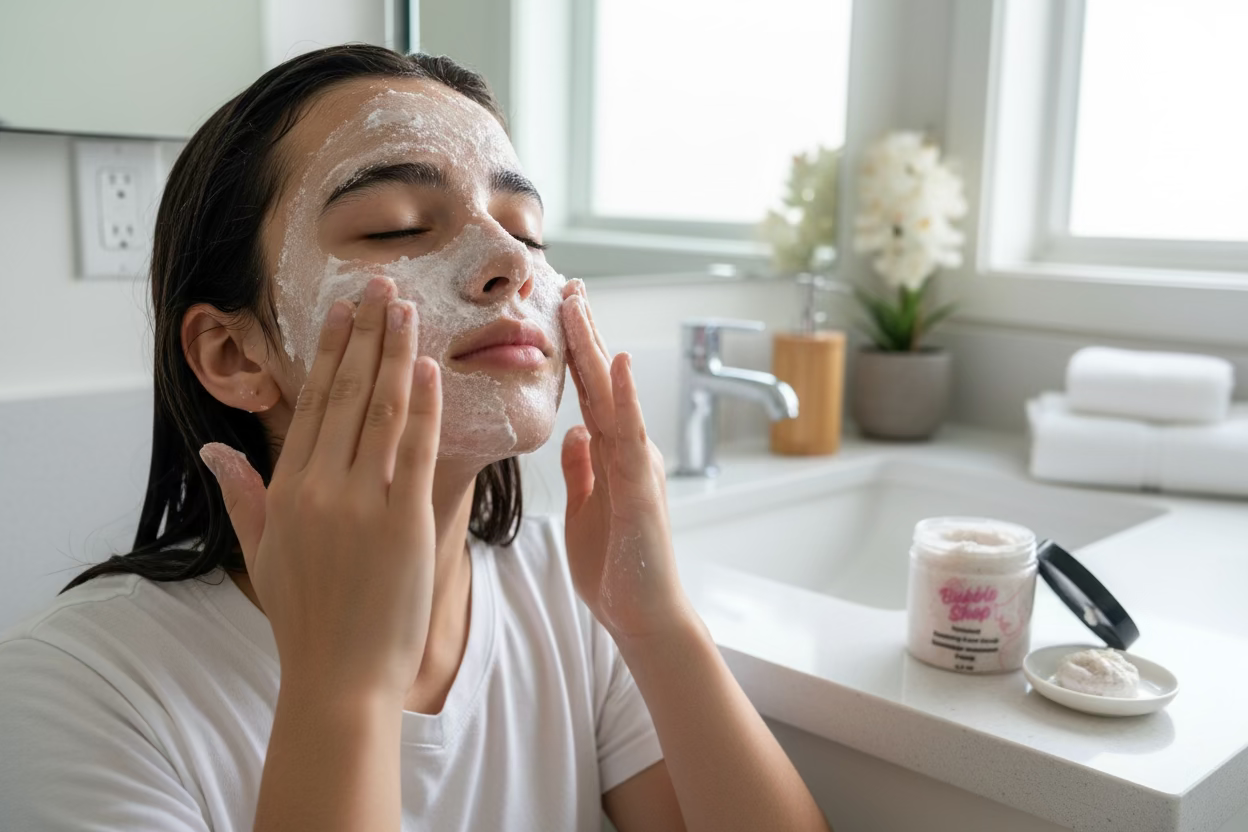 Renewal Apricot Pumice Foaming Face Scrub Soap