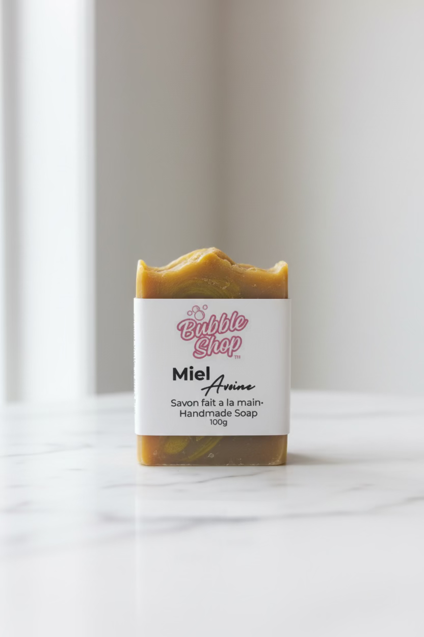 Sweet honey oatmeal handmade soap