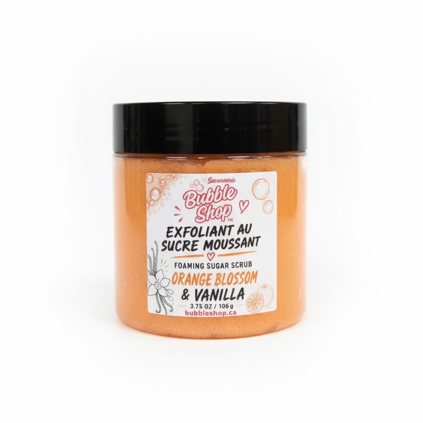 Foaming soap sugar scrub Orange vanilla