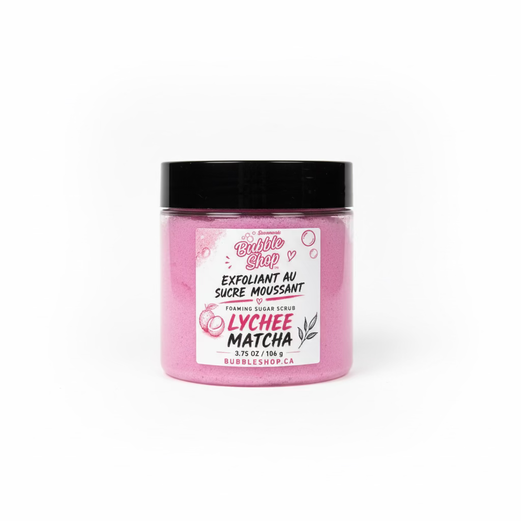 Foaming soap sugar scrub